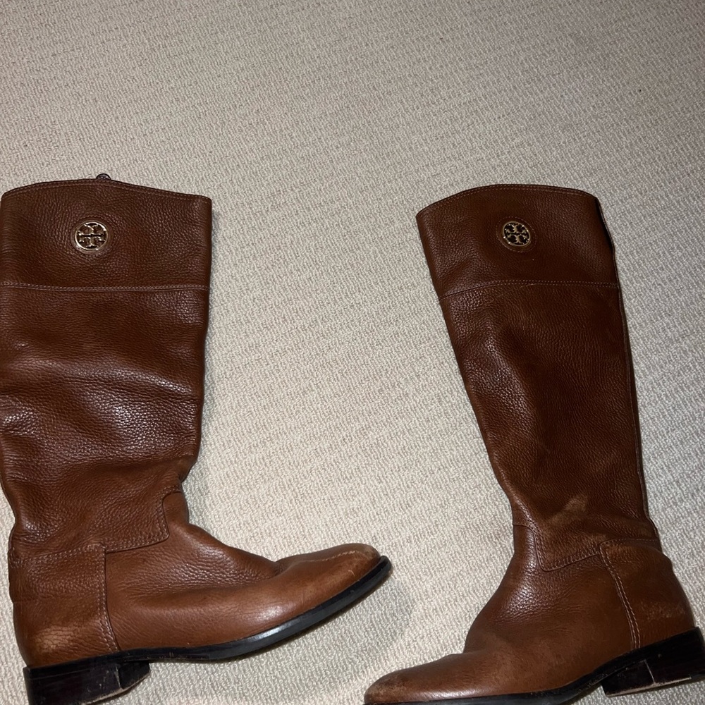 Tory Burch tall brown boots size 7.5